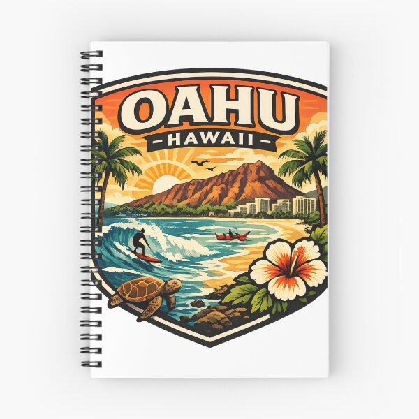 Artikelvorschau, Oahu, Hawaii Abzeichen entworfen und verkauft von ArtByMouad.