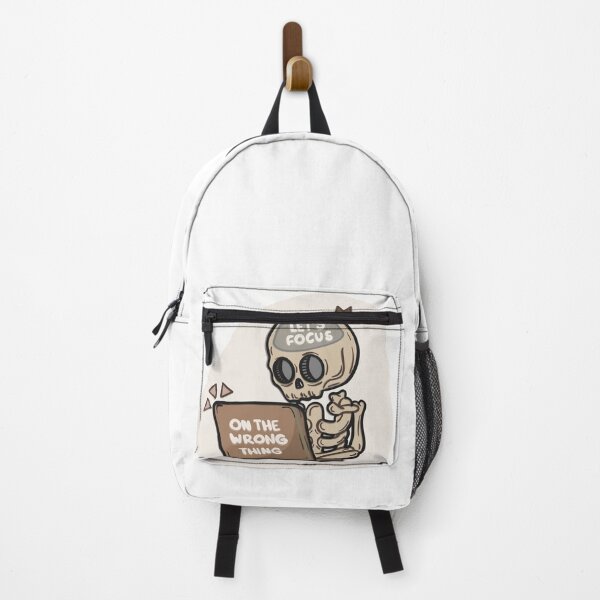 Item preview, Let’s Focus on the Wrong Thing – Funny ADHD Skeleton Design designed and sold by Barelythere2324.