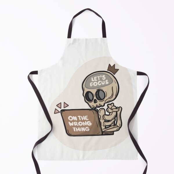 Item preview, Let’s Focus on the Wrong Thing – Funny ADHD Skeleton Design designed and sold by Barelythere2324.