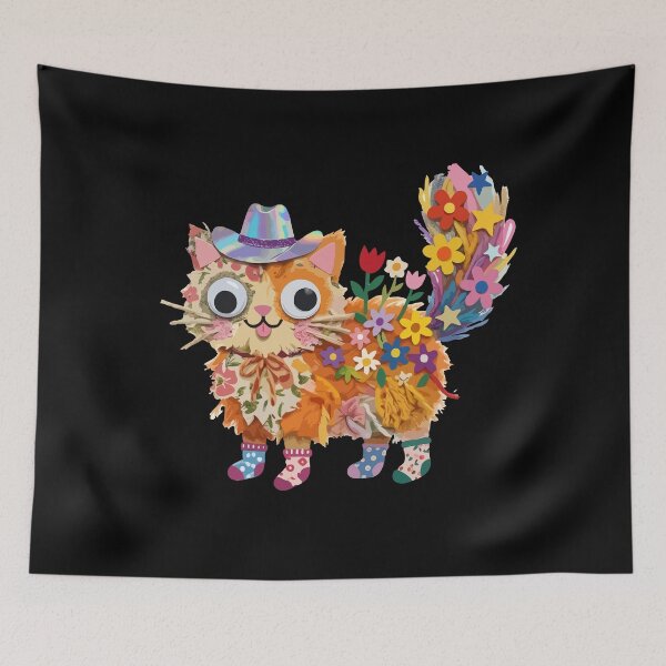 Item preview, Maximalist Floral Cowboy Calico designed and sold by Emegan Print Art.