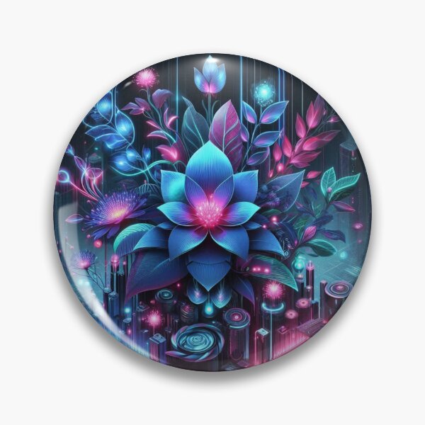 Item preview, Cyber Bloom – Futuristic Floral Design designed and sold by Dogandesighn.