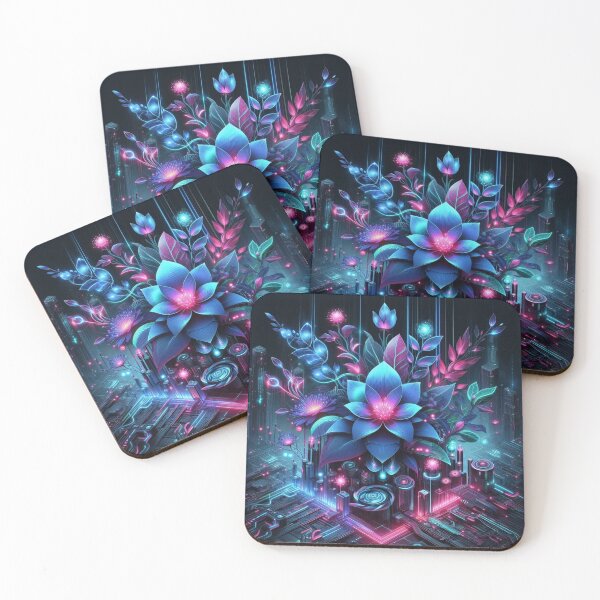 Item preview, Cyber Bloom – Futuristic Floral Design designed and sold by Dogandesighn.