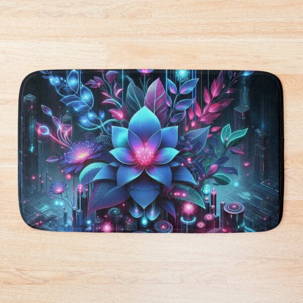 Item preview, Cyber Bloom – Futuristic Floral Design designed and sold by Dogandesighn.