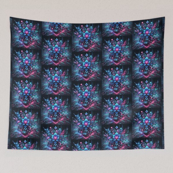Item preview, Cyber Bloom – Futuristic Floral Design designed and sold by Dogandesighn.