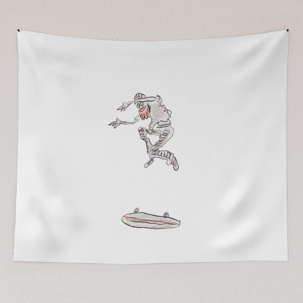 Item preview, Skateboarder doing stunt  designed and sold by Inky Fingers Illustrations.