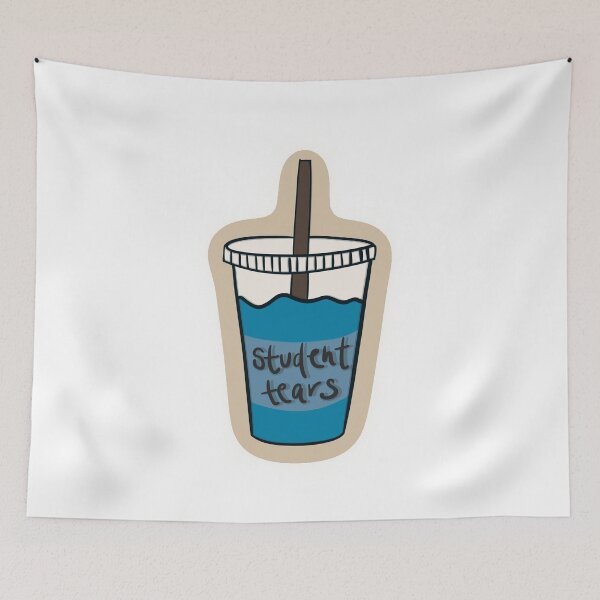 Item preview, Student Tears – Funny College & Study Humor Sticker designed and sold by Barelythere2324.