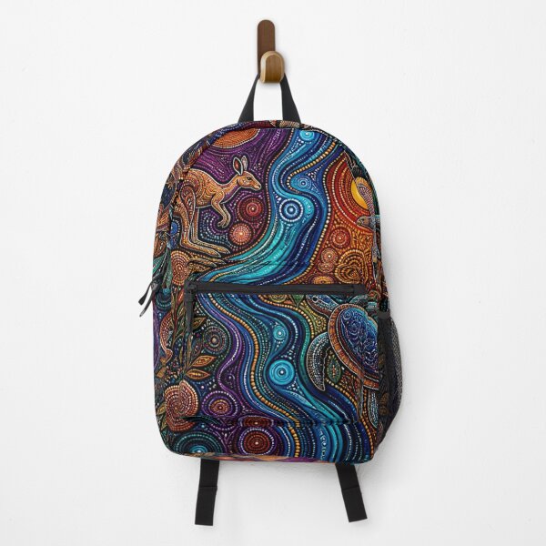 Item preview, Aboriginal Inspired Dot Art - Australian Stream Flora and Fauna designed and sold by GrinGalore.