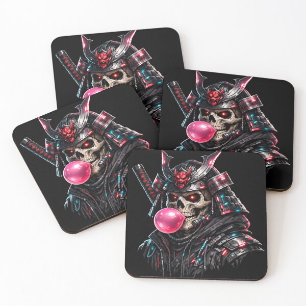 Item preview, Cyber Samurai Skull Pink Bubblegum designed and sold by Maclaw200d.