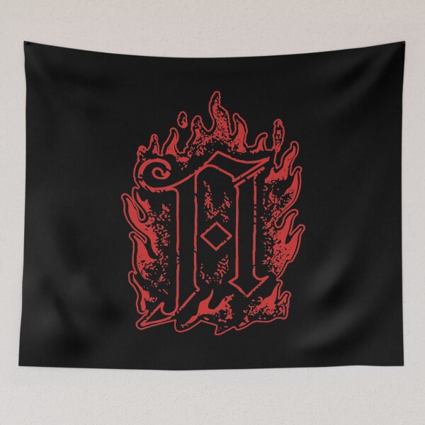 Item preview, Flame Red Silhouette Metal Band designed and sold by Tallboy666.