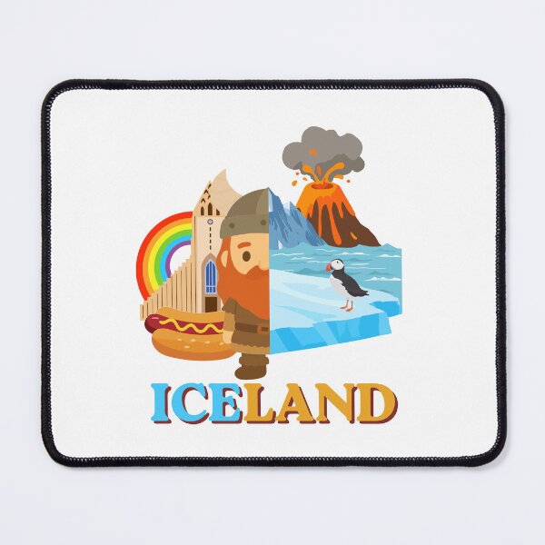 Item preview, Iceland - Iceland Stamp - Funny gifts for Iceland enthusiasts designed and sold by iX-Physio.