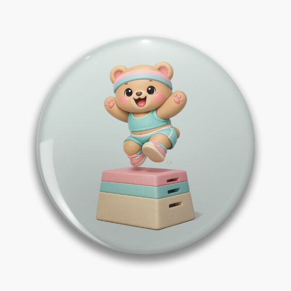 Item preview, Cute Baby Bear Box Jump Gym Buddy | Kawaii 3D Workout Animal designed and sold by Moons Studio.