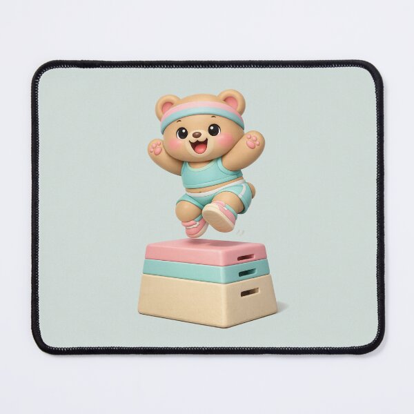 Item preview, Cute Baby Bear Box Jump Gym Buddy | Kawaii 3D Workout Animal designed and sold by Moons Studio.