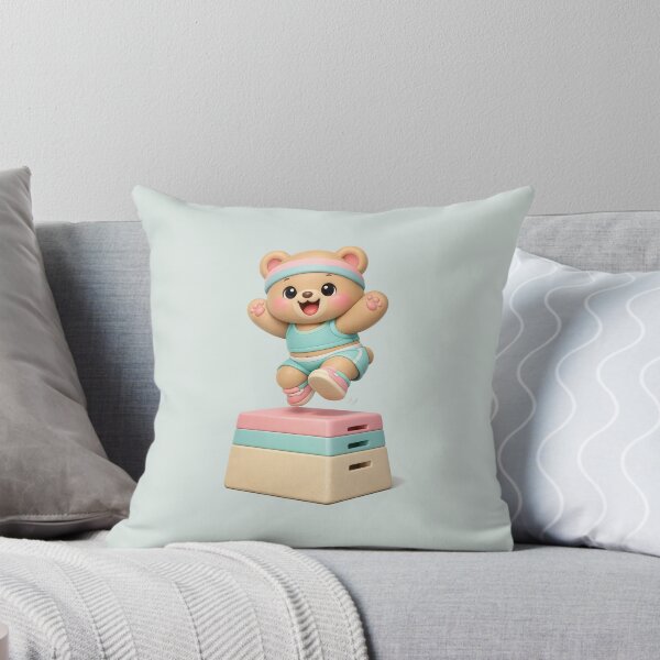 Item preview, Cute Baby Bear Box Jump Gym Buddy | Kawaii 3D Workout Animal designed and sold by Moons Studio.