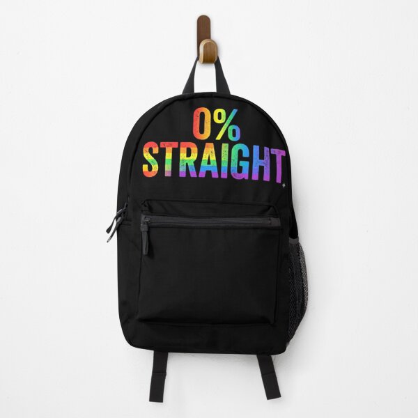 Item preview, 0% Straight Retro Rainbow Typography - Funny LGBTQ Pride Aesthetic Graphic designed and sold by TrendVault USA.