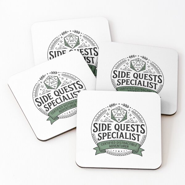 Item preview, Side Quests Specialist Certified Distractible Adventurer Design designed and sold by Fenay Designs.