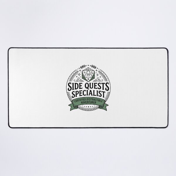 Item preview, Side Quests Specialist Certified Distractible Adventurer Design designed and sold by Fenay Designs.