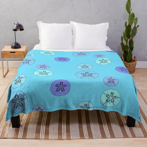 Item preview, Blue Purple Sand Dollars designed and sold by Leapingdoe.