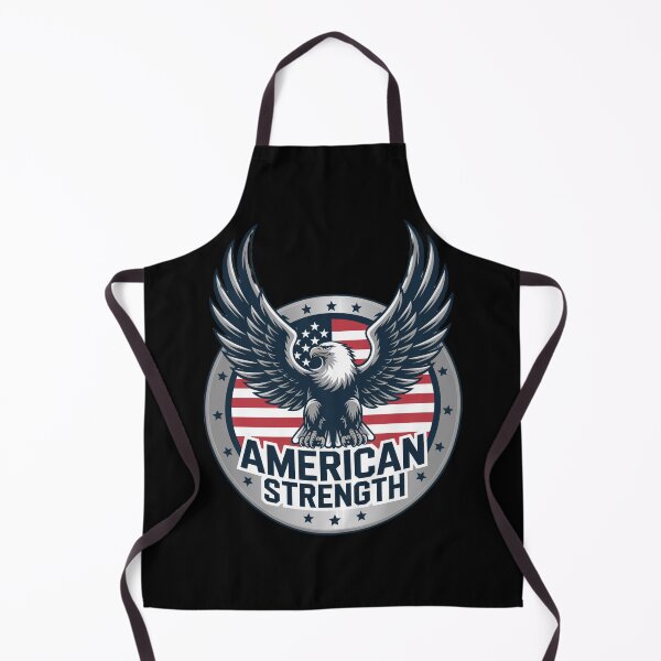 Item preview, American Strength – Metallic Eagle Patriotic Badge designed and sold by OldGloryForge.