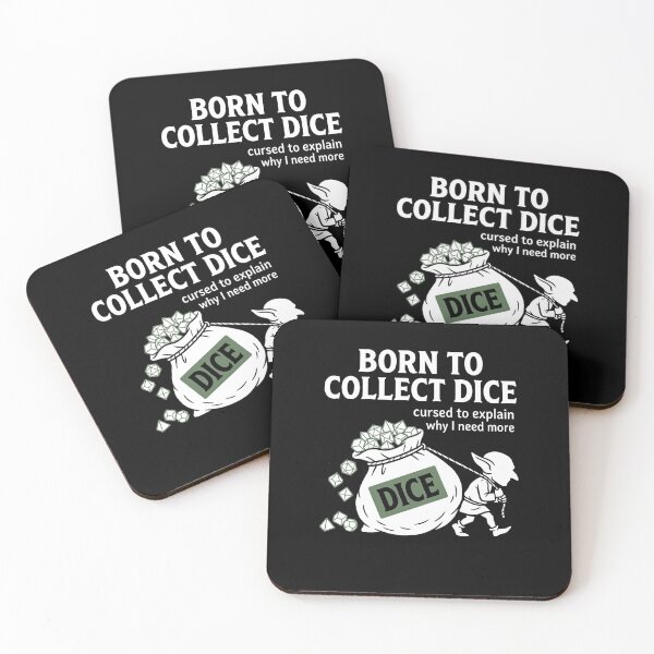 Item preview, Born To Collect Dice Cursed To Explain Why I Need More designed and sold by Fenay Designs.