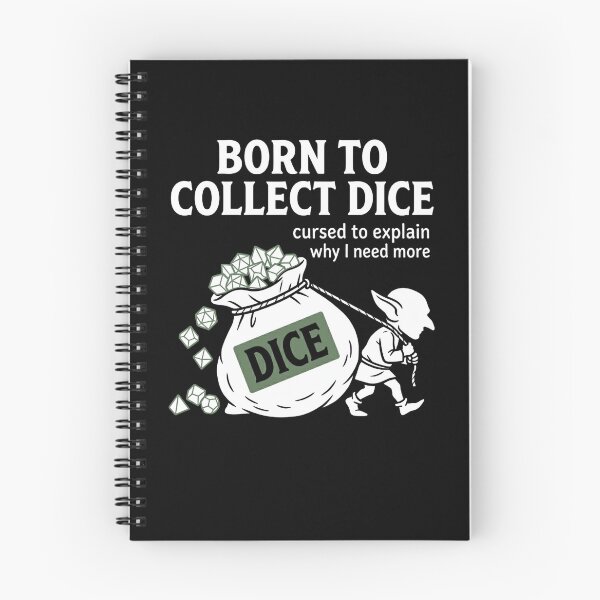 Item preview, Born To Collect Dice Cursed To Explain Why I Need More designed and sold by Fenay Designs.