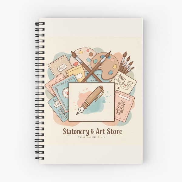 Item preview, Stationery & Art Store – Creative Artist Tools Illustration designed and sold by Yasmine Mohammed.
