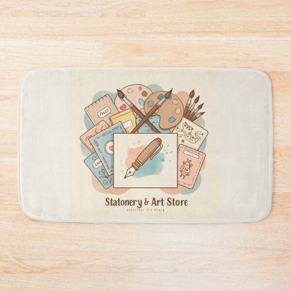 Item preview, Stationery & Art Store – Creative Artist Tools Illustration designed and sold by Yasmine Mohammed.
