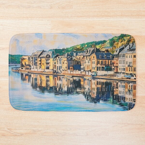 Item preview, Houses Along the Water designed and sold by tomorrowsart.