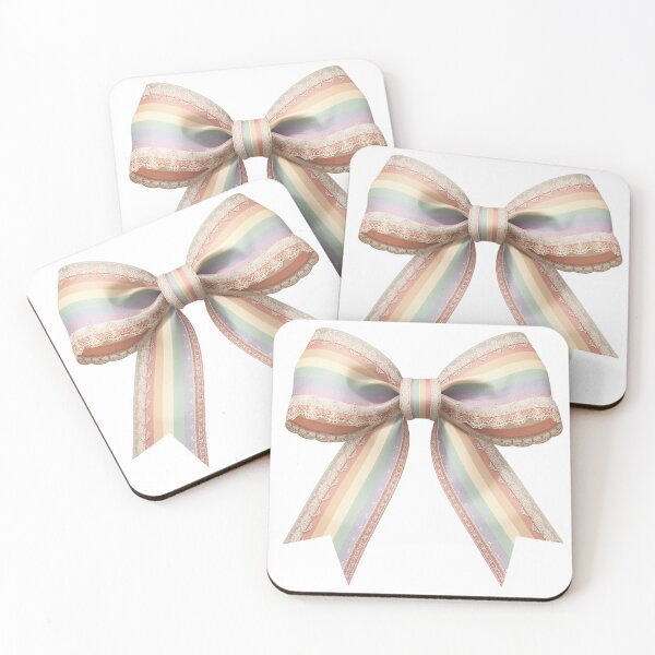 Item preview, Pastel Rainbow Coquette Lace Pride Bow V.1 designed and sold by xMErCUrY03x.
