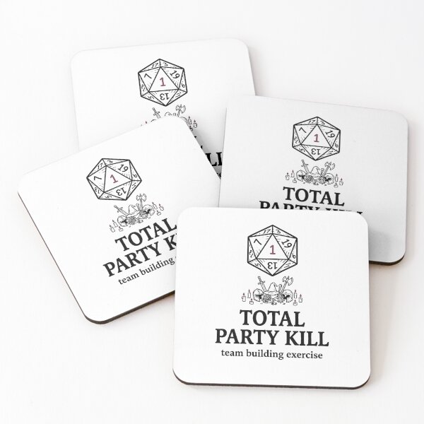 Item preview, Total Party Kill Team Building Exercise Funny RPG Dice Shirt designed and sold by Fenay Designs.