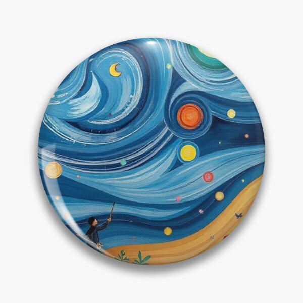 Item preview, Landscape with Blue Sky, Impressionist Painting Style designed and sold by RAISC.