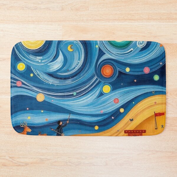 Item preview, Landscape with Blue Sky, Impressionist Painting Style designed and sold by RAISC.
