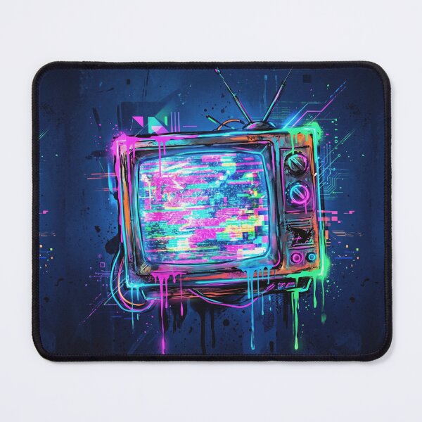 Item preview, Retro TV with Glitch Screen designed and sold by AnnArtshock.