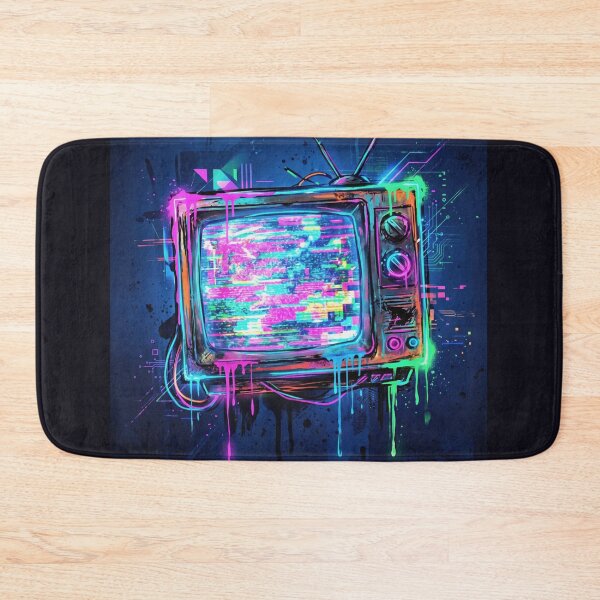 Item preview, Retro TV with Glitch Screen designed and sold by AnnArtshock.