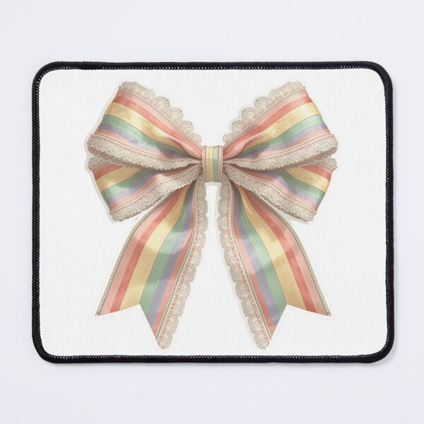 Item preview, Pastel Rainbow Coquette Lace Pride Bow V.2 designed and sold by xMErCUrY03x.