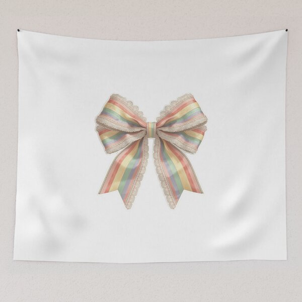 Item preview, Pastel Rainbow Coquette Lace Pride Bow V.2 designed and sold by xMErCUrY03x.