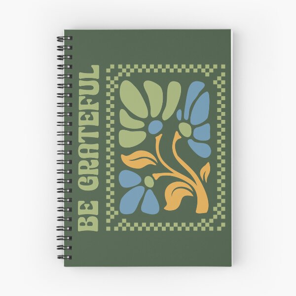 Item preview, Be Grateful Retro Floral Graphic Design designed and sold by PrintandJoy.
