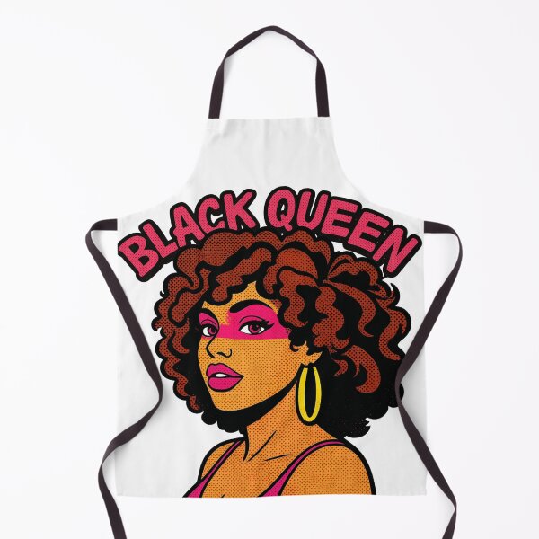 Item preview, Black Queen Retro Pop Art Afro Woman Empowerment designed and sold by RairyuuBell.