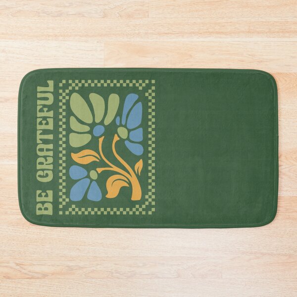 Item preview, Be Grateful Retro Floral Graphic Design designed and sold by PrintandJoy.