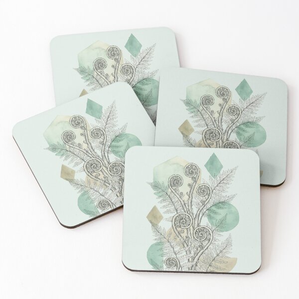 Item preview, Whimsical Fern Spiral Botanical Illustration designed and sold by blankTeeShirt.