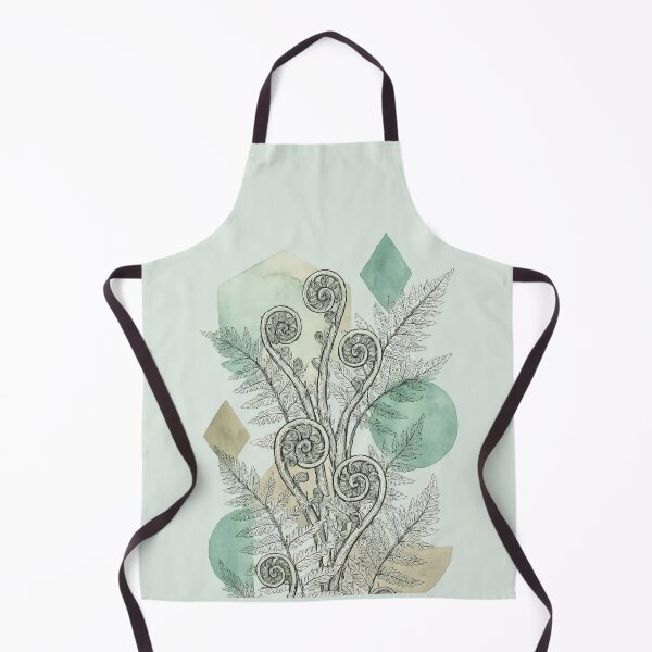 Item preview, Whimsical Fern Spiral Botanical Illustration designed and sold by blankTeeShirt.