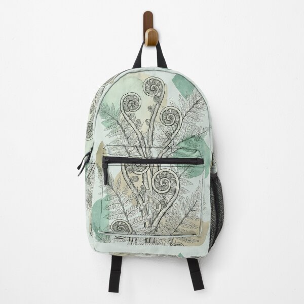 Item preview, Whimsical Fern Spiral Botanical Illustration designed and sold by blankTeeShirt.