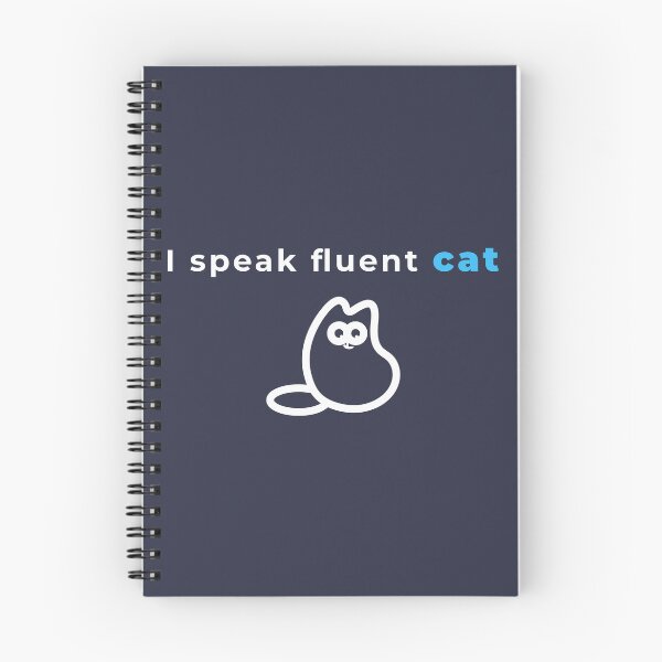 Item preview, I Speak Fluent Cat | Funny Cat Lover Quote designed and sold by MyFotodrive.