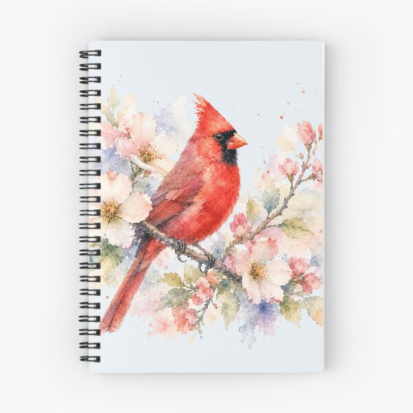 Item preview, Cardinal watercolor designed and sold by Moon Hollow Outfitters.