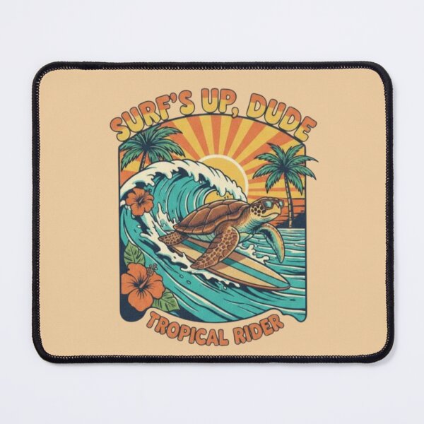 Item preview, Surf’s Up Turtle – Tropical Rider Design designed and sold by Dogandesighn.