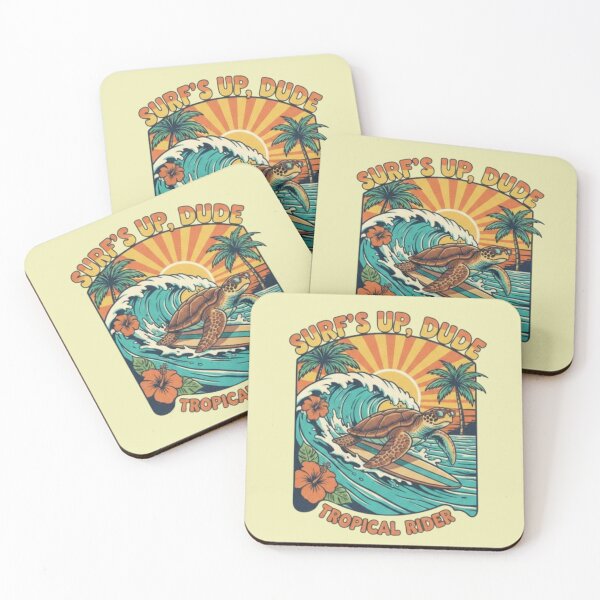 Item preview, Surf’s Up Turtle – Tropical Rider Design designed and sold by Dogandesighn.