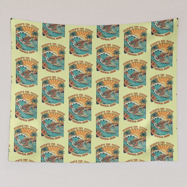 Item preview, Surf’s Up Turtle – Tropical Rider Design designed and sold by Dogandesighn.
