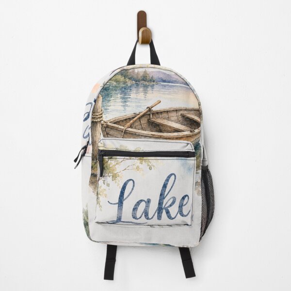 Item preview, Lake life watercolor designed and sold by Moon Hollow Outfitters.