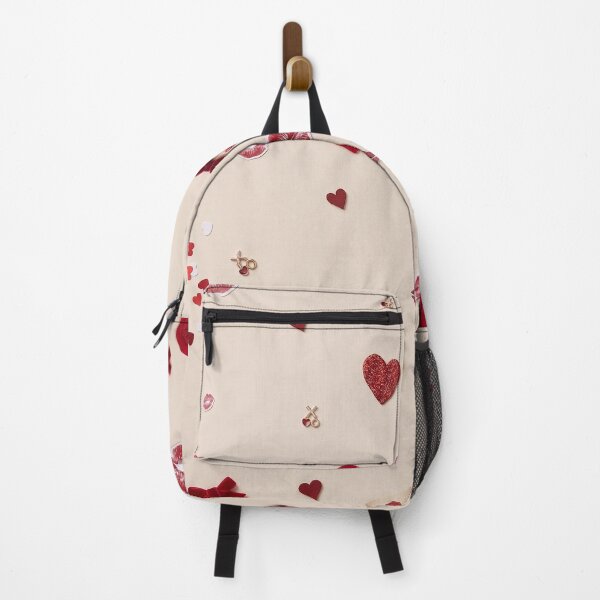Item preview, Romantic Coquette Pattern: Cherries, Kisses, and Hearts designed and sold by CrystalMineArts.