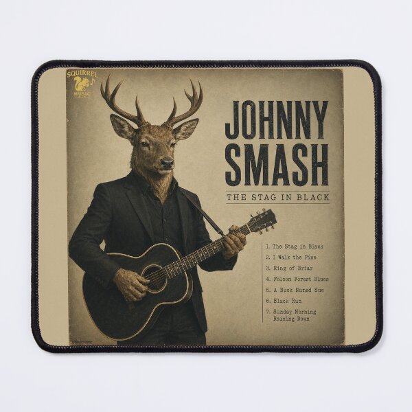 Item preview, Johnny Smash The Stag in Black designed and sold by MissTerryWoman.