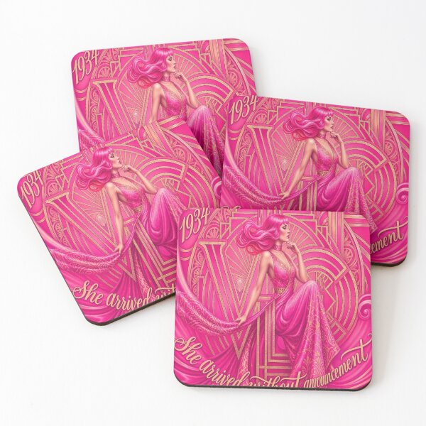 Item preview, She Arrived Without Announcement | Vanessa Cornell Pink | VC002 designed and sold by Thedropartsrore.